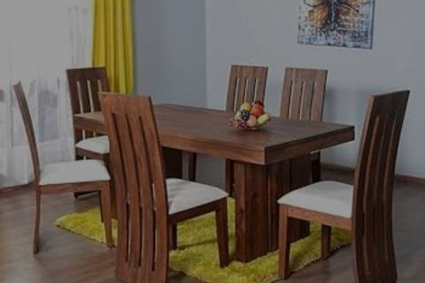 Oval Wood Dining Table