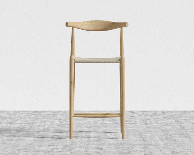 Elbow Counter Stool - Woven