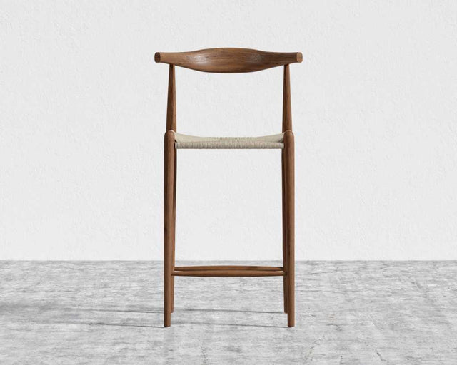 Elbow Counter Stool - Woven