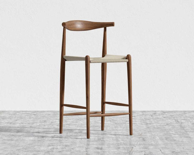 Elbow Counter Stool - Woven