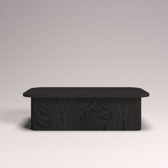 The Flute Coffee Table – Black Oak