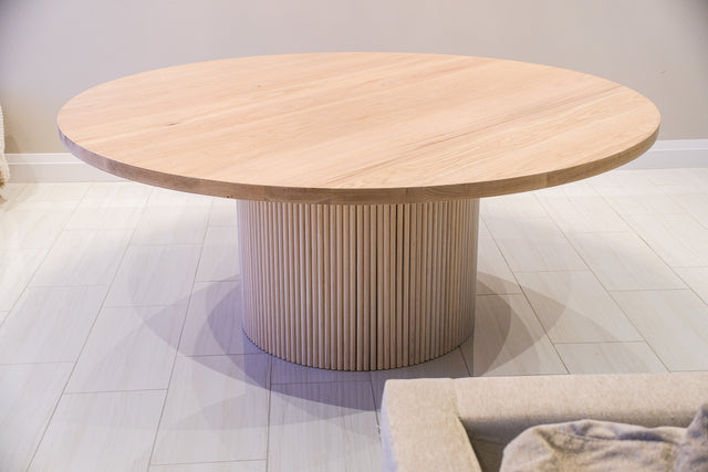 Oak Tube Dining Table