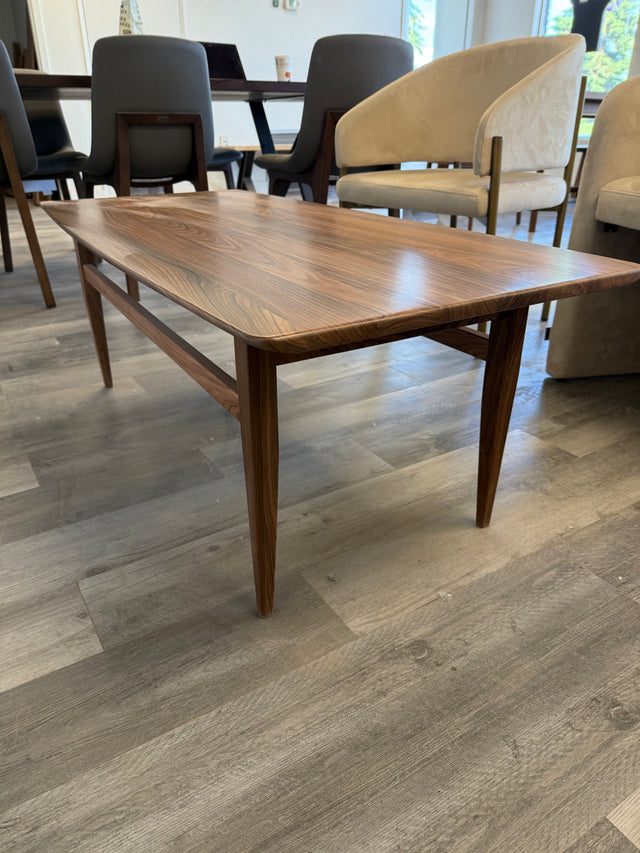48x22 Mid-Century Rosewood Coffee Table – Showroom Floor Model | 50% Off