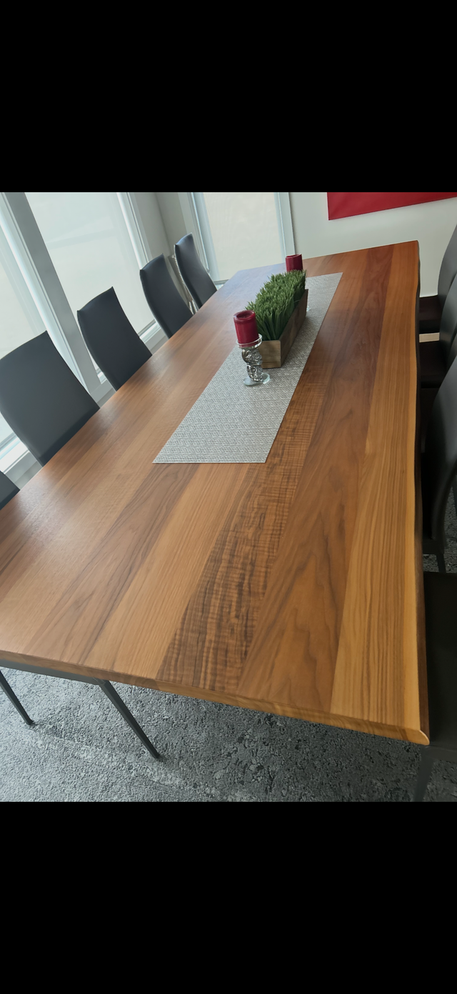 120" x 48" Walnut Veneer Rectangular Dining Table | Scratch & Dent Sale