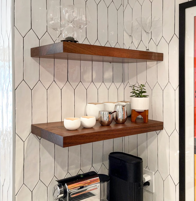 Walnut Floating Shelf