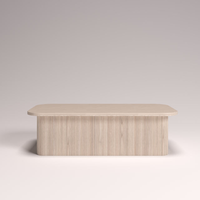 The Flute Coffee Table – White Oak